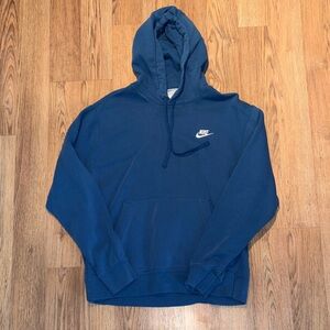 Nike Men's Deep Blue Hoodie Sweatshirt size medium